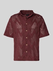 Relaxed Fit Freizeithemd mit Baumwoll-Anteil Modell 'Clint' von Strellson Bordeaux - 8
