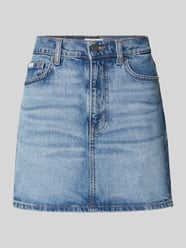 Spódnica jeansowa z detalem z logo od Guess Jeans - 14