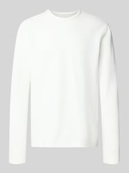 Longsleeve met structuurpatroon en ronde halslijn van MCNEAL Beige - 10