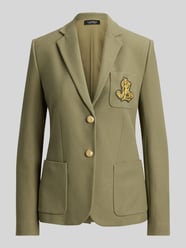 Regular Fit Kurzblazer mit Logo-Stitching Modell 'ANFISA' von Lauren Ralph Lauren Beige - 41