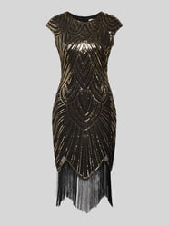 Mini-jurk met pailletten en franjes van Apricot - 7