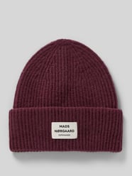 Beanie aus Woll-Mix Modell 'Tosca Anju' von MADS NØRGAARD Bordeaux - 1