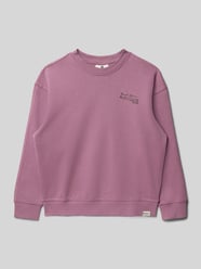 Sweatshirt mit rückseitigem Motiv-Print von Garcia Pink - 32