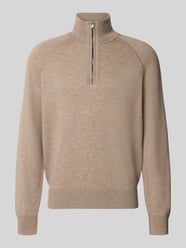 Pullover mit Troyerkragen Modell 'H-Fabio' von BOSS Beige - 41