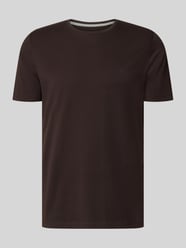 T-Shirt mit Rundhalsausschnitt und Label-Stitching von Fynch-Hatton - 40