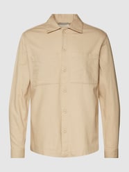 Overshirt met kentkraag, model 'PETE' van Jack & Jones Premium Beige - 30