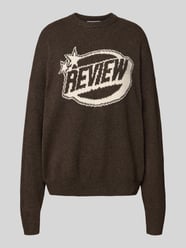 Strickpullover mit Label-Print von Review - 11