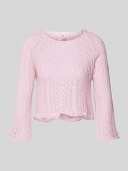 Cropped Strickpullover mit Baumwoll-Anteil Modell 'NOLA' von Only Rosa - 33