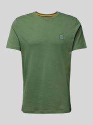 T-Shirt mit Label-Patch Modell 'Tales' von BOSS Orange Grün - 22