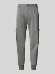 Spodnie cargo o kroju tapered fit z fakturowanym wzorem model ‘Glavin’ od HUGO - 24