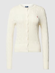 Cardigan mit Zopfmuster von Polo Ralph Lauren Beige - 17