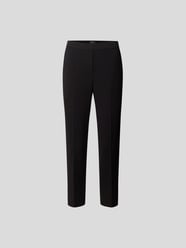 Bundfaltenhose mit Kontrasten von Theory Schwarz - 18