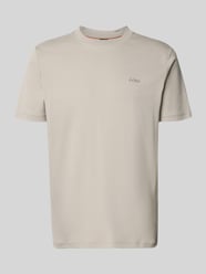 Regular Fit T-Shirt aus reiner Baumwolle Modell 'TE_INTERLOCK' von BOSS Orange Beige - 24