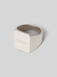 Ring mit Logo-Prägung von VETEMENTS Grau - 9