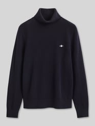 sweter z golfem o kroju regular fit z mieszanki wełny od GANT - 3