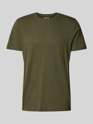 T-shirt met ronde hals, model 'ASPEN' van SELECTED HOMME Groen - 10