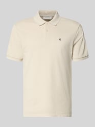 Straight Fit Poloshirt mit Label-Stitching von Calvin Klein Jeans Beige - 21