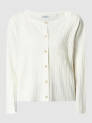 Boxy Fit Cardigan aus Viskosemischung  von Marc O'Polo Denim Weiß - 28