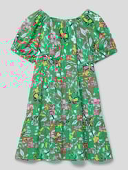 Kleid aus Viskose mit floralem Allover-Muster von s.Oliver RED LABEL Grün - 30
