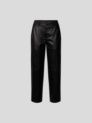 Lederhose im Relaxed Fit von Yves Salomon Schwarz - 40