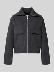 Oversized Bomberjacke aus Baumwoll-Mix Modell 'COTTON-WOOL KNIT' von ARMEDANGELS - 31
