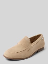 Loafers aus Leder mit Label-Prägung Modell 'Tryst' von bugatti Beige - 1