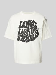 T-Shirt mit Label-Print von Low Lights Studios Beige - 36