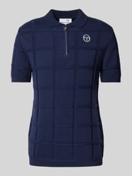 Koszulka polo o kroju slim fit z fakturowanym wzorem model ‘LORENZO’ od SERGIO TACCHINI - 30
