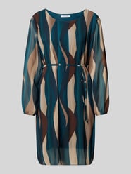 Knielanges Kleid mit Bindegürtel Modell 'Sa44raa' von ZABAIONE - 14