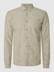 Slim Fit Leinenhemd  von Tom Tailor Denim Grün - 24