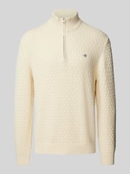 Troyer mit Label-Stickerei von Gant Beige - 48