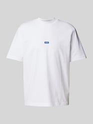 T-Shirt mit Label-Badge Modell 'Nieros' von Hugo Blue Weiß - 8