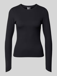 Longsleeve mit Rundhalsausschnitt Modell 'Sense' von AIMN Schwarz - 8