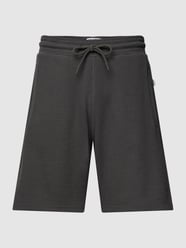 Shorts mit Strukturmuster von JAKE*S STUDIO MEN Grau / Schwarz - 34