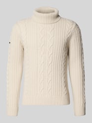 Rollkragenpullover mit Zopfmuster von Superdry - 28