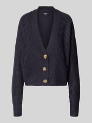 boxy fit gebreid jack met v-hals model 'CAROL' van ONLY - 46