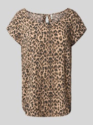 regular fit blouseshirt van pure viscose model 'NOVA' van ONLY Beige - 34