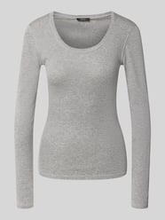 Slim Fit Langarmshirt aus Baumwoll-Modal-Mix Modell 'Sorana' von OPUS - 2
