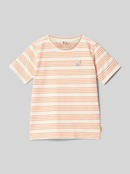 Kinder T-Shirt mit Label-Detail von Steiff Orange - 3