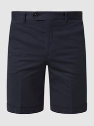 Chino-Shorts mit Stretch-Anteil Modell 'Russel Cole' von MOS MOSH Blau / Türkis - 39