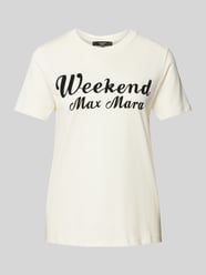 T-Shirt mit Rundhalsausschnitt Modell 'ZIRLO' von Weekend Max Mara Beige - 15