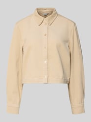 Bluzka koszulowa sztruksowa o kroju regular fit z listwą guzikową model ‘Azzuri’ od mbyM - 23