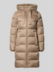Regular fit lange donsjas met labelprint van Marc O'Polo Beige - 6