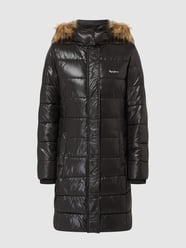 Steppmantel mit Webpelz Modell 'Anja' von Pepe Jeans Schwarz - 3