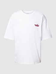 T-Shirt mit Label-Motiv-Print von REVIEW Weiß - 34
