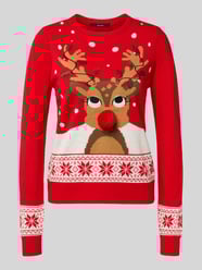 Regular fit kersttrui met pompon, model 'FROSTYDEER' van Vero Moda - 33