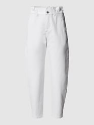 Extra high jeans in een slouchy fit van Marc Cain Wit - 26