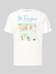 T-shirt met motief- en statementprint van MC2 Saint Barth - 41