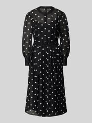 Midikleid aus Leinen-Seide-Mix mit Gürtel von Marc Cain - 36