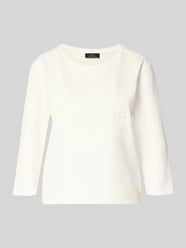 Bluza o kroju relaxed fit z dodatkiem wiskozy Model 'Emblem' od monari - 19